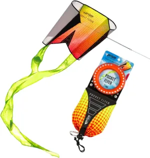 Pocket Flyer Single Line Kite Inferno - Ready for Flight Wherever Adventure Takes You