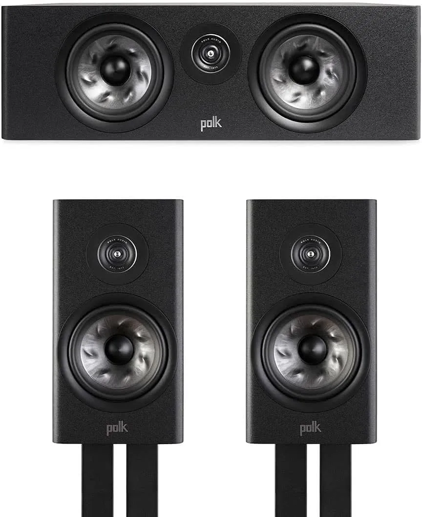 Polk Audio Reserve 3.0 Channel Home Theater Speaker Bundle (Black)