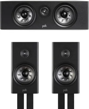 Polk Audio Reserve 3.0 Channel Home Theater Speaker Bundle (Black)