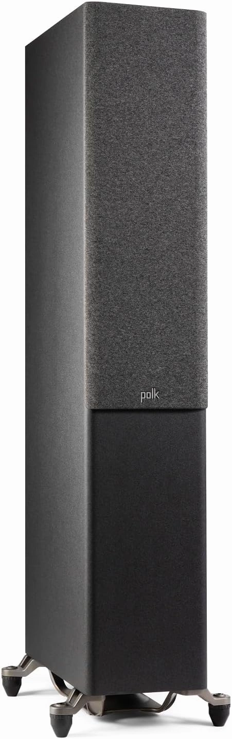 Polk Audio Reserve Series R600 Tower Speaker, 1" Pinnacle Ring Tweeter & Dual 6.5" Turbine Cone Woofers, Hi-Res Certified, Dolby Atmos & IMAX Enhanced for Dynamic Home Theater Audio, Black