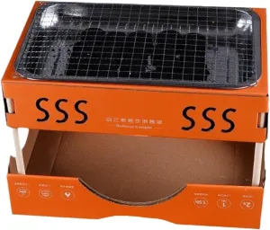 Portable BBQ Grill, Portable Charcoal Grill for Camping, 1-3 Person Charcoal Travel Grill, Folding BBQ Grill for Kitchen Kitchen