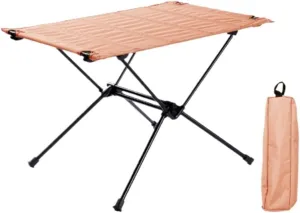 Portable Beach Table Camping Folding Table Lightweight Folding Fabric Table Aluminum Parallel Bars Camping Picnic Table Folding Camping Table (Color : B, Size : 60 * 39 * 39cm)