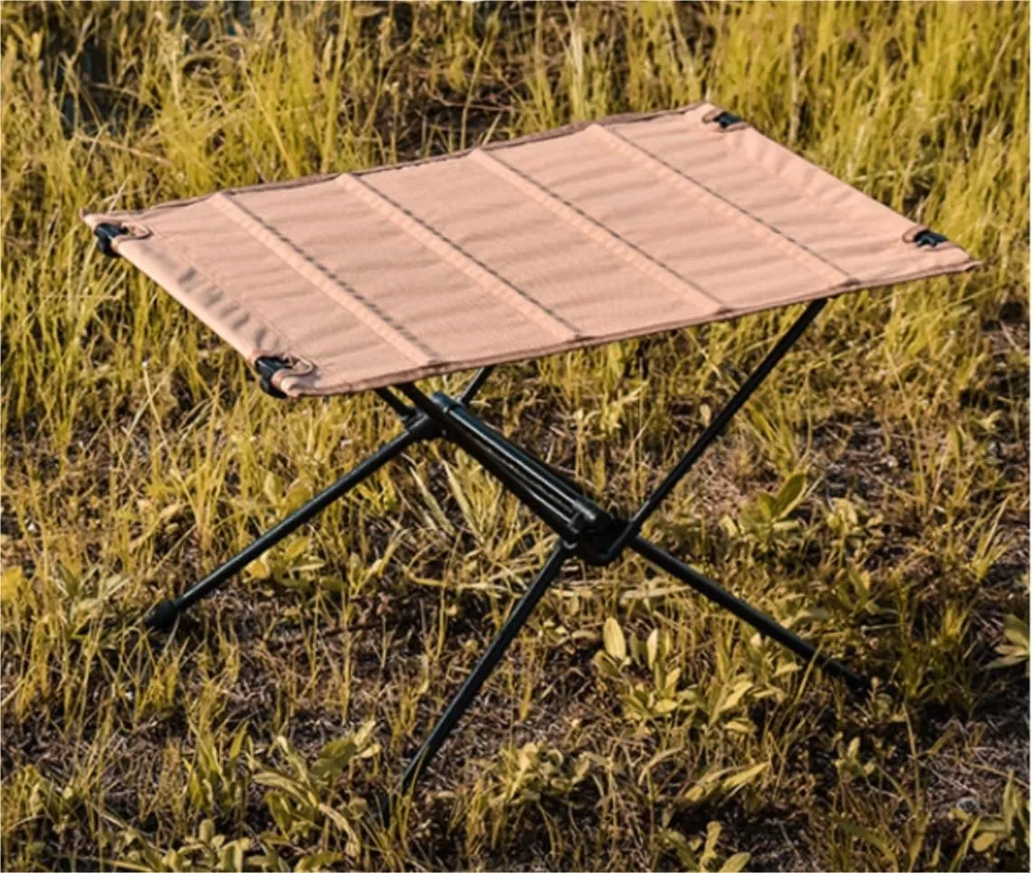 Portable Beach Table Camping Folding Table Lightweight Folding Fabric Table Aluminum Parallel Bars Camping Picnic Table Folding Camping Table (Color : B, Size : 60 * 39 * 39cm)