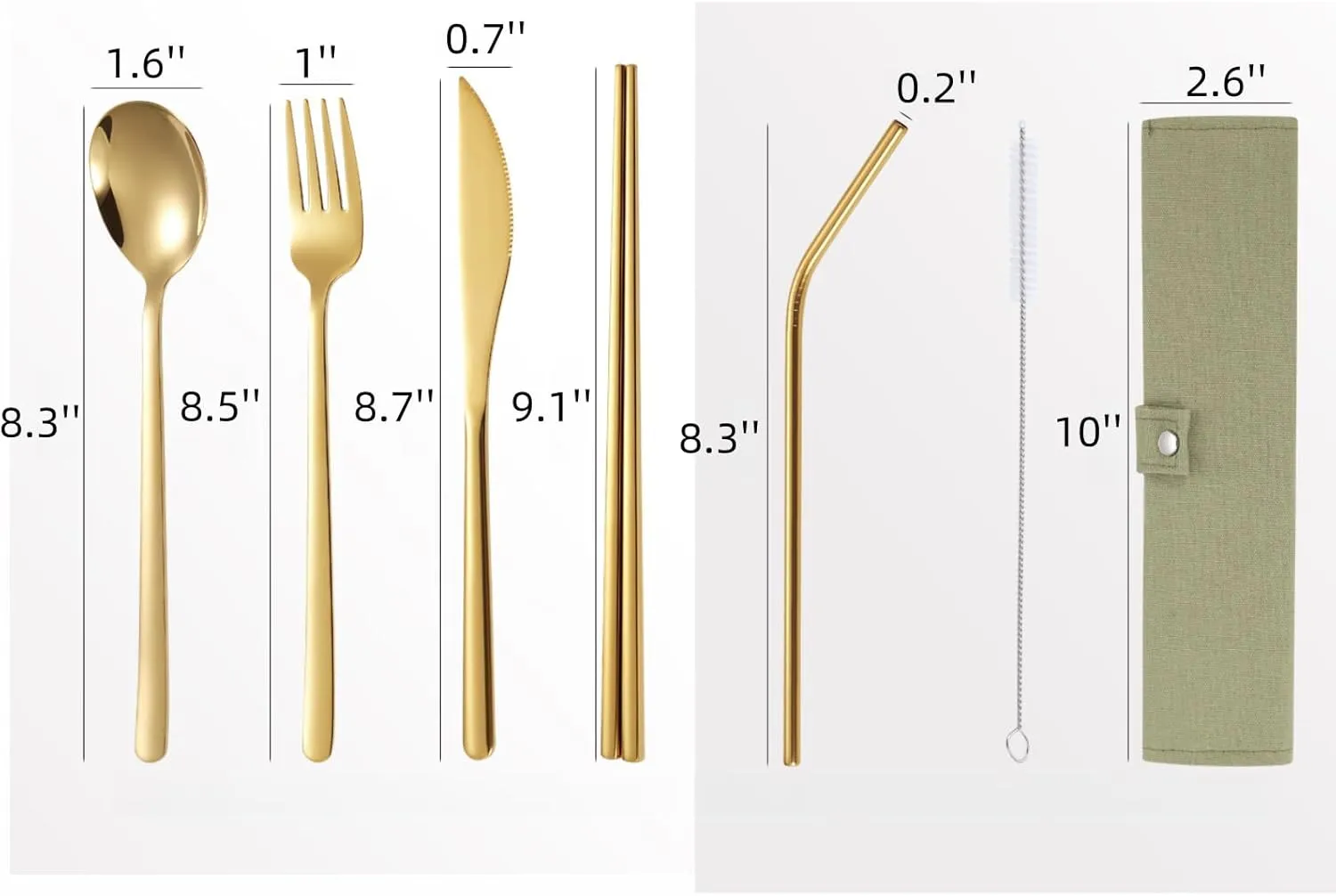 Portable Camping Kitchen Utensil Set, 7pcs Stainless Steel Camping Accessories Cooking, Camp Kitchen Accessories & Organizer, Camping Equipment, Camping Tools & Stuff
