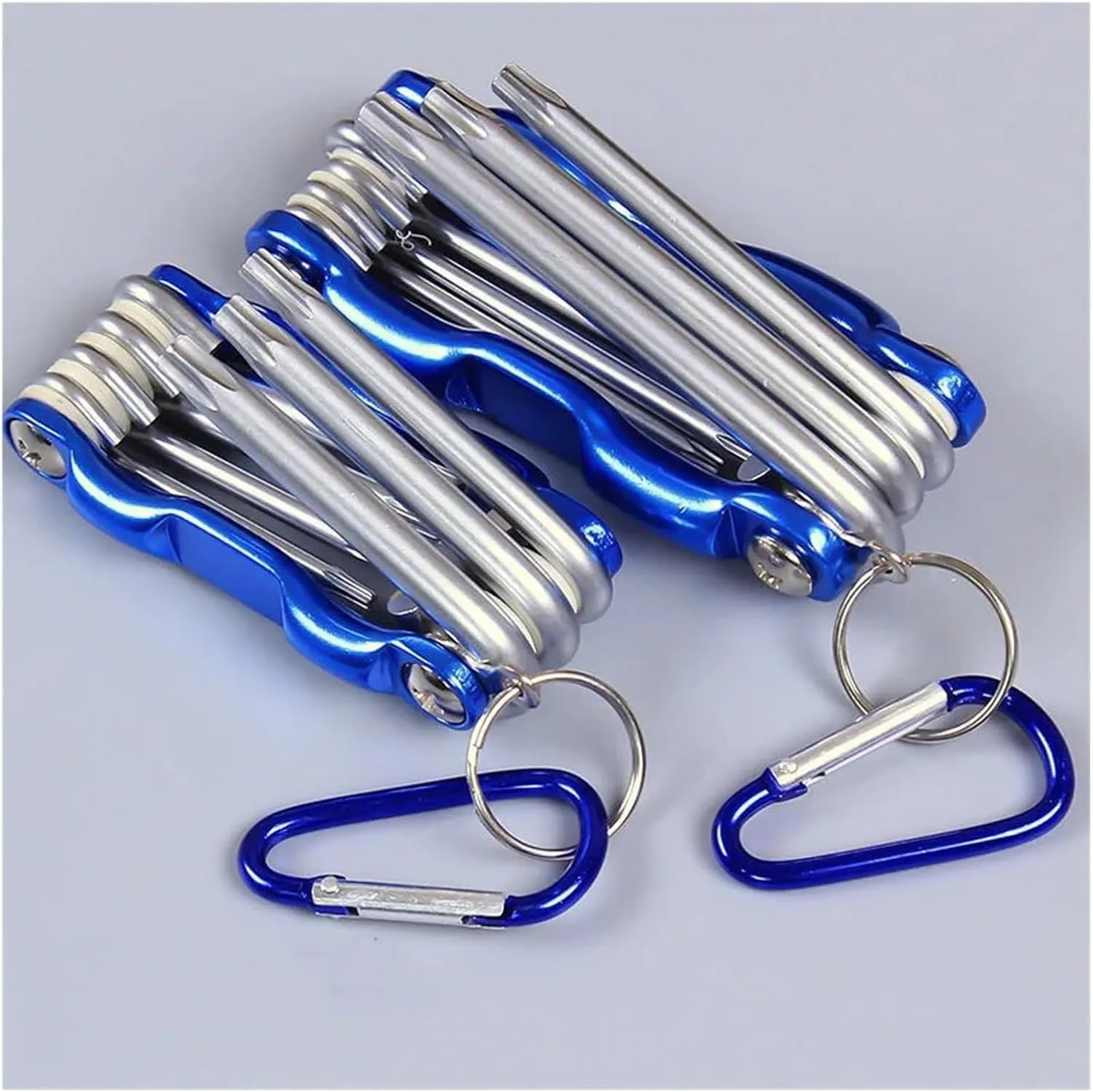 Portable Folding Hex Wrench Allen Set Metal Metric System Torx Hexagonal Spanner Screwdriver Hex Key Hand Tool(Big Hexagon Wrench)