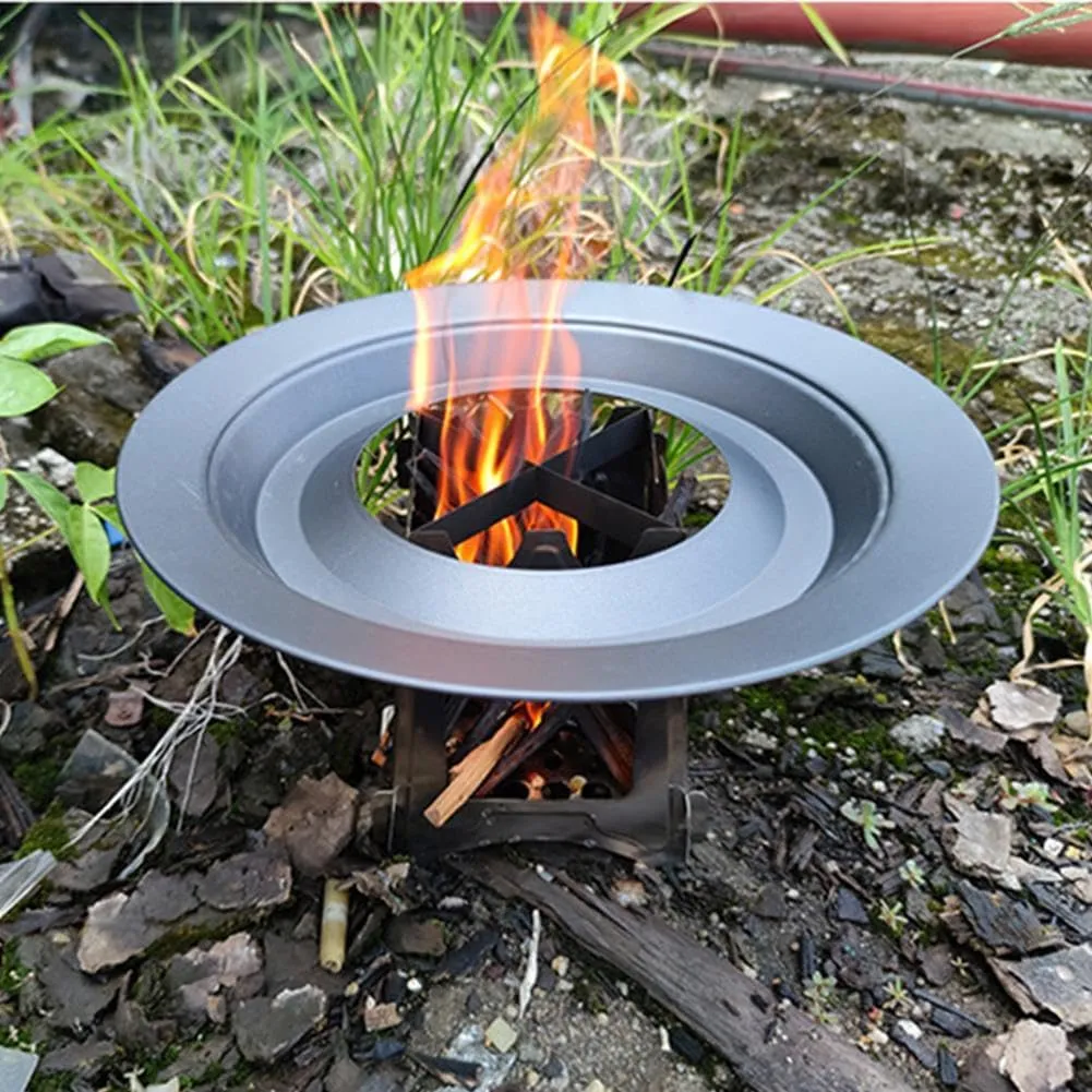 Portable Stove, Butane Camping Stove, Portable Card Stove, Firewood Camping Stove for Outdoor Kitchen (L)