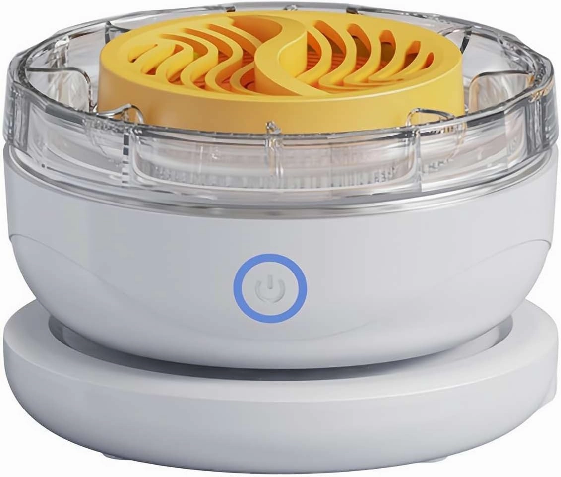 Portable Fruit and Vegetable Washing Machine – Rechargeable Fruit Washing Machine, USB Hydroxyl Ion Purifier, IPX7 Waterproof Cleaner Device for Fruits, Vegetables, Meat, Seafood (White)