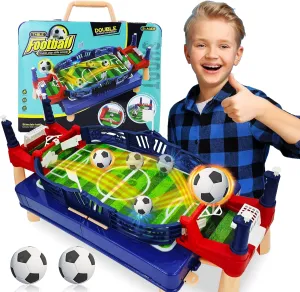 PowerKing Portable Foosball Table - Mini Tabletop Sports Game for Competitive Family Fun