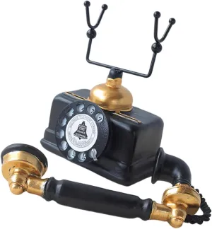 PRETYZOOM Miniature Vintage Telephone Model Retro House Phone Figurine for Home Decor Realistic Craft for Dollhouse Living Decoration Compact