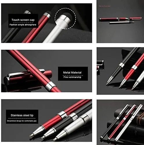 Pro Stylus Capacitive Pen Compatible with Kurio Utra 2 7-inch, Smart 2-in-1 Pro 10-inch Upgraded Custom High Precision Touch Full Size 6 Pack! (Black Silver RED)