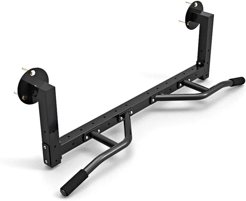 Pull-Up Bars Wall-Mounted Horizontal Bar, Cross Beam, Boxing Sandbag Resistance Belt Suspension Equipment, Adjustable Handle Position, Load 200Kg