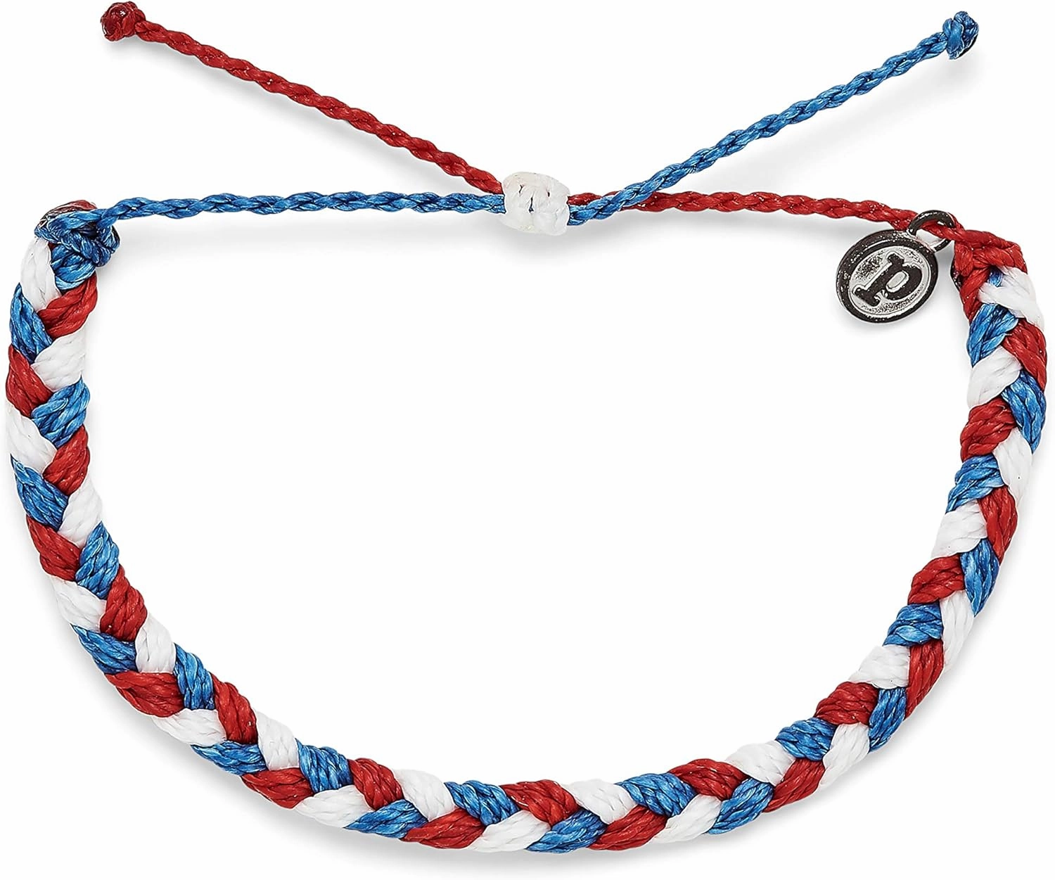 Pura Vida Braided Bracelet - 100% Waterproof, Adjustable Band - Brand Charm