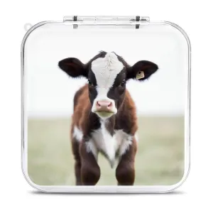 QMNBTES Cow Switch Game Case Switch Game Holder Cartridge Case Storage 12 Games & 2 Micro Sd Card Slots, Travel Carry Cases, Portable Games Card Storage, Hard Shell, Buckle Closure