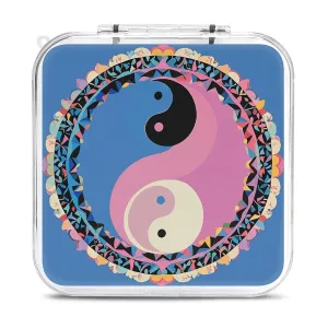 QMNBTES Yin Yang Pattern Switch Game Case Switch Game Holder Cartridge Case Storage 12 Games & 2 Micro Sd Card Slots, Travel Carry Cases, Portable Games Card Storage, Hard Shell, Buckle Closure