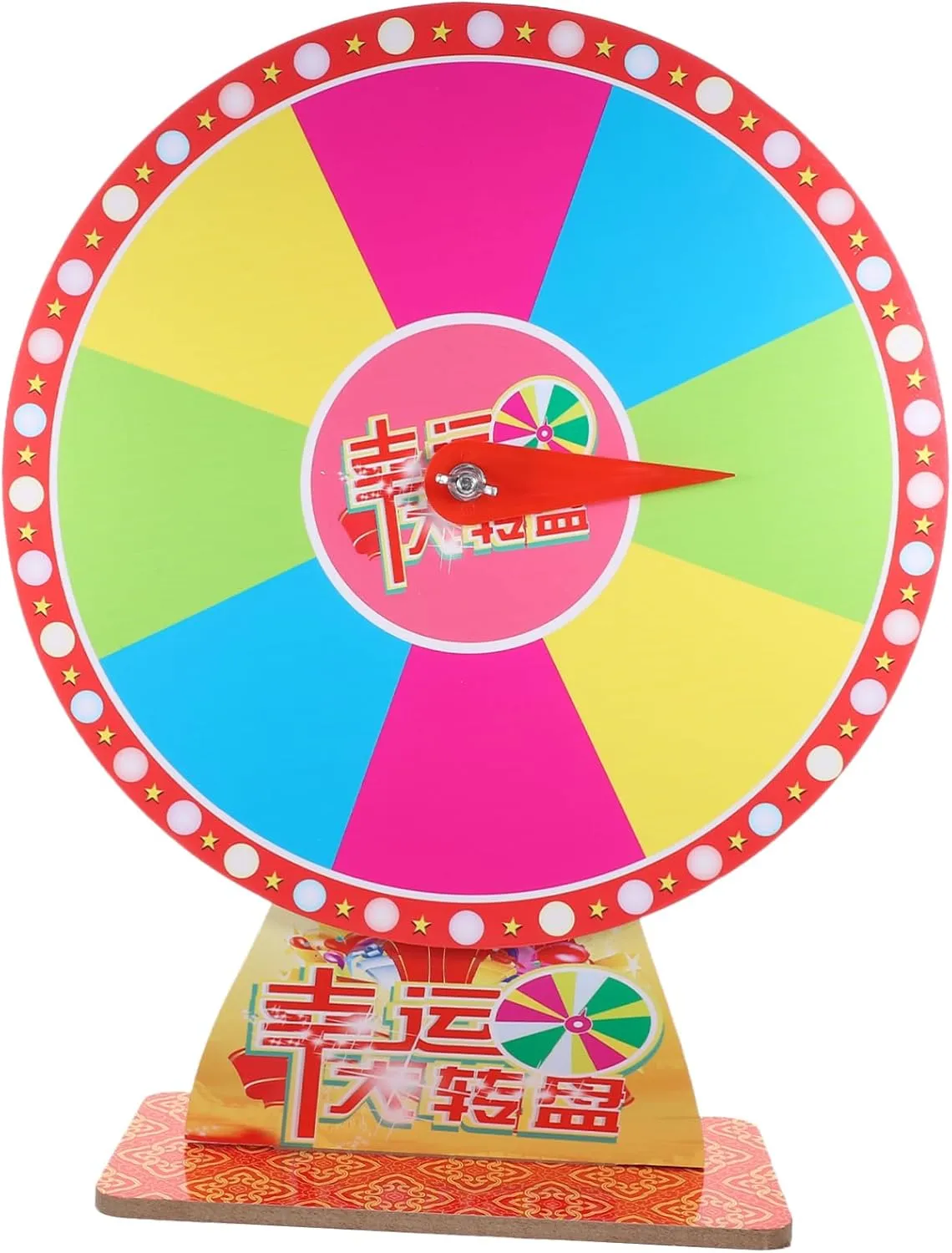 Raffle Game Turntable Dry Erase Prize Wheel Set Party Game Wheel Wall Props
