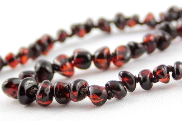 Raw Baltic Amber Teething Necklace - 13 Inch