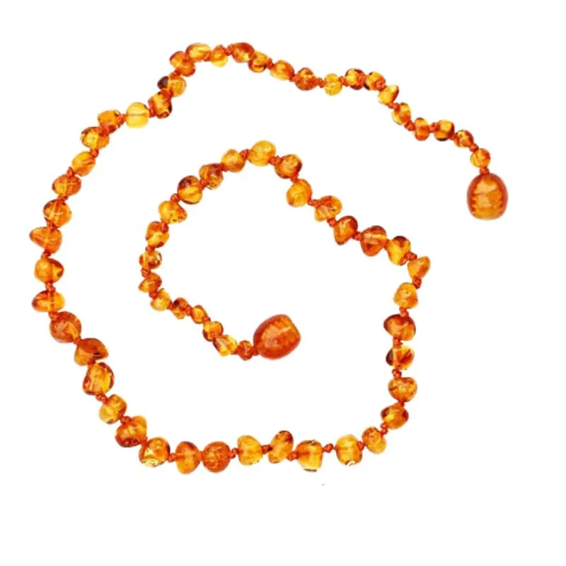 Raw Baltic Amber Teething Necklace - 13 Inch