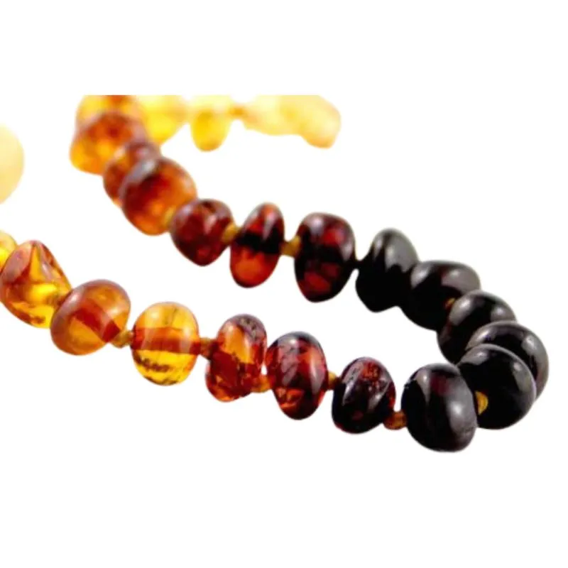 Raw Baltic Amber Teething Necklace - 13 Inch