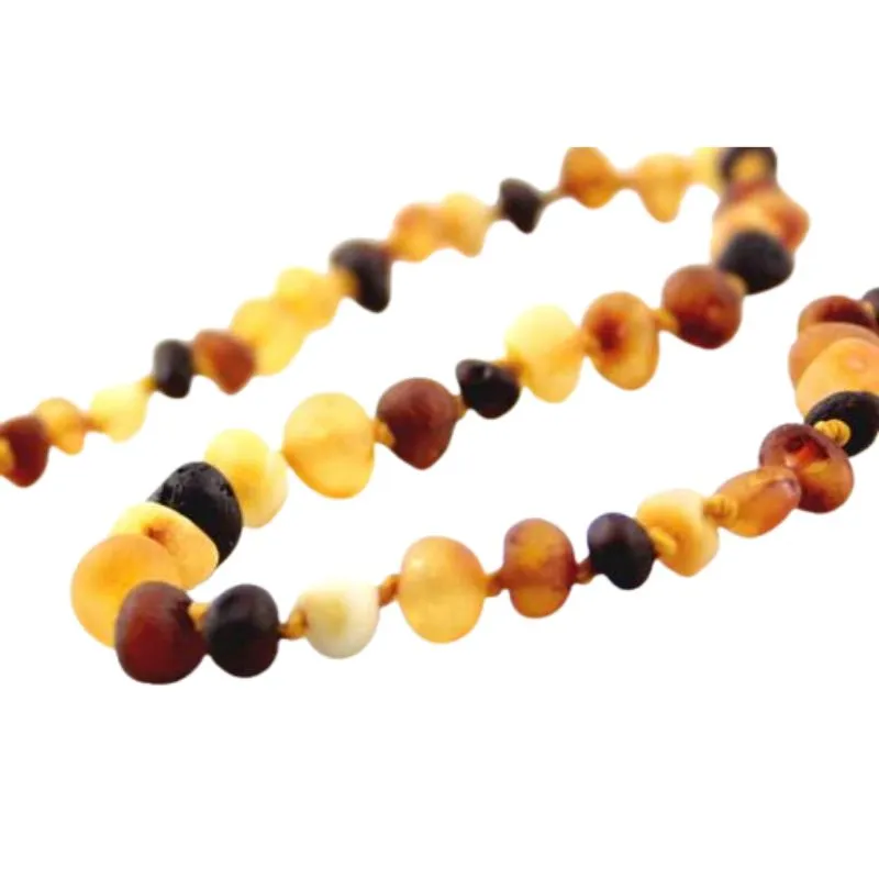 Raw Baltic Amber Teething Necklace - 13 Inch