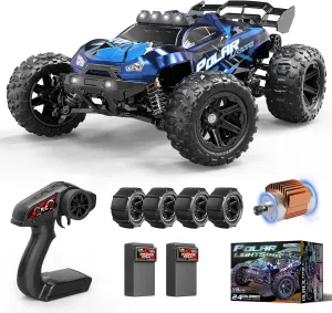 Rc Cars 1:14 All Terrain RC Car for Adults & Boys, 4WD Off-Road RC Truck High Speed Fast 40  KPH, 4X4 Waterproof Remote Control Car with 2 Rechargeable 1300 mAh Batteries