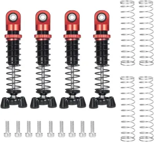 Rc Shock Absorber For Kyosho For Jimny 1/18 For MINI-Z 4×4 1/24 4Pcs Aluminum For Spring Adjustable Oil Shock Absorber Damper RC Car Parts Replacement Use