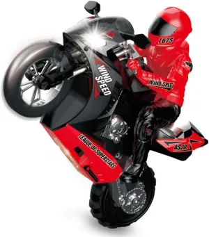 RC Stunt Car, Remote Control Motorcycle Stunt Power Wheel Motorcycle Car - 2.4 GHz High Speed, 360° Spinning Action Drift Racing Motorcycle for Boys Girls 5-12 Years Kids
