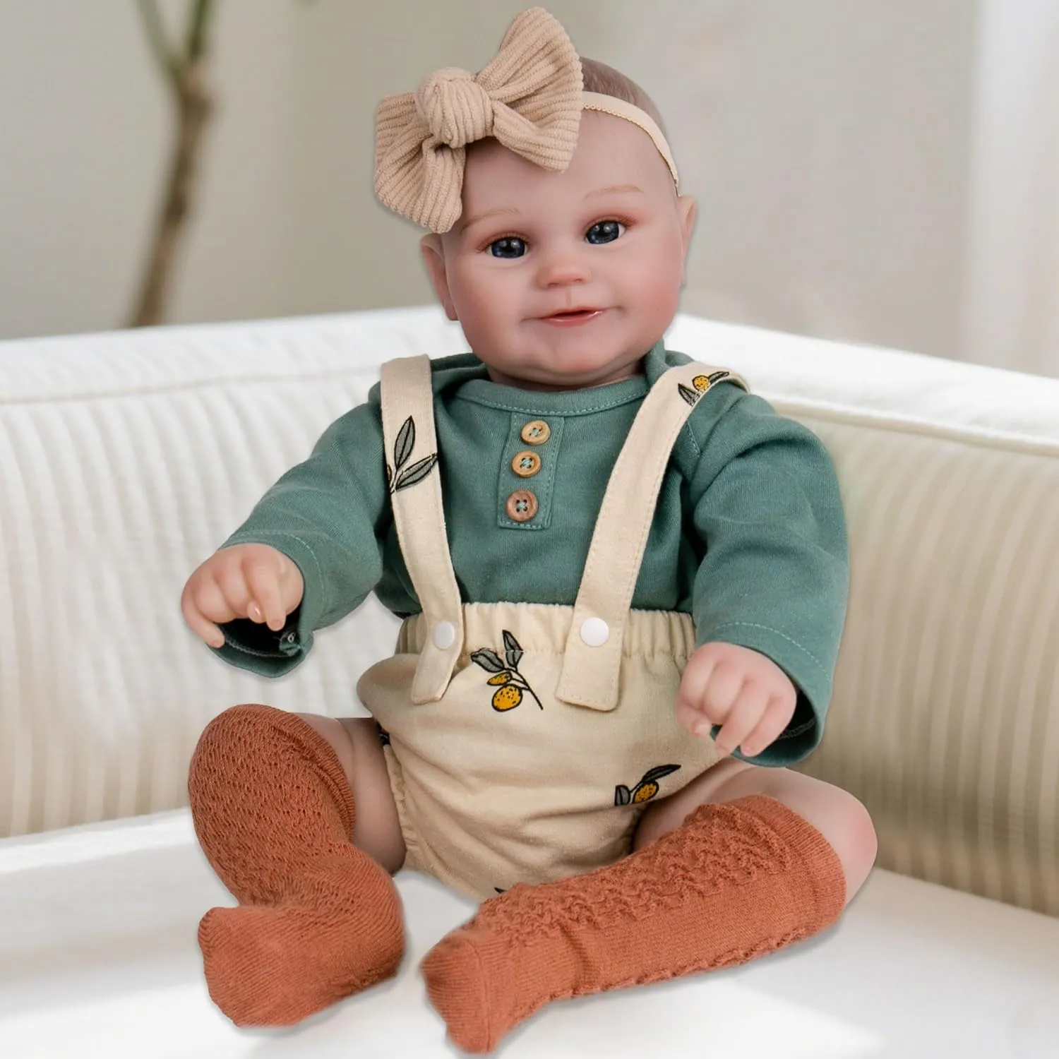 Realistic Baby Dolls 20- Inch Baby Dolls That Look Real Reborn Baby Doll Soft Cloth Body Newborn Girl with Realistic Features Gift for Kid’s Birthdays for 3  Years
