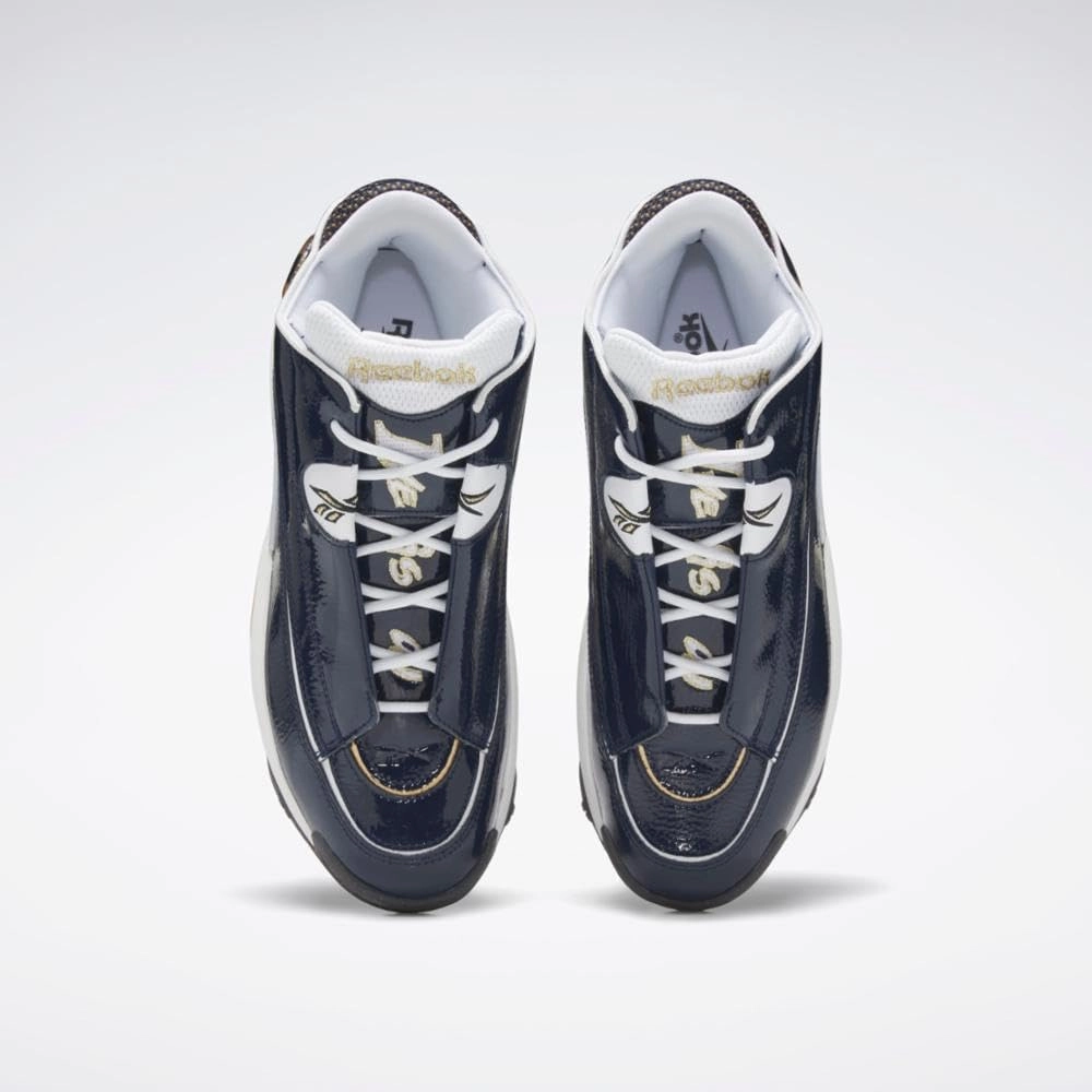 Reebok Mens The Answer DMX Faux Leather Fitness Basketball Shoes