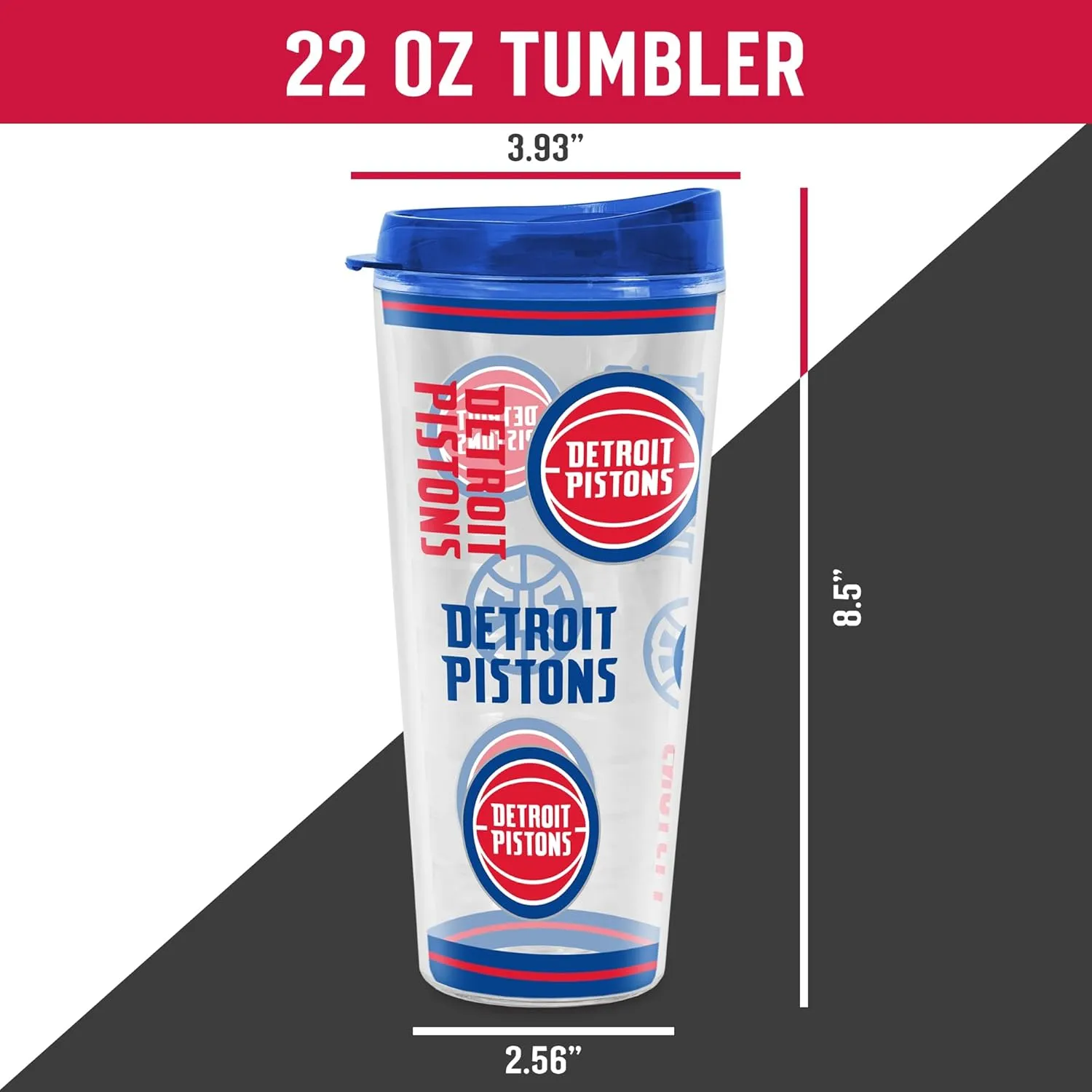 Rico Industries NBA Basketball Mayhem Double Wall 20oz Tritan Tumbler