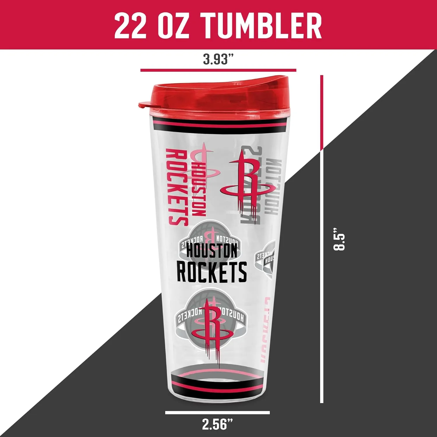 Rico Industries NBA Basketball Mayhem Double Wall 20oz Tritan Tumbler