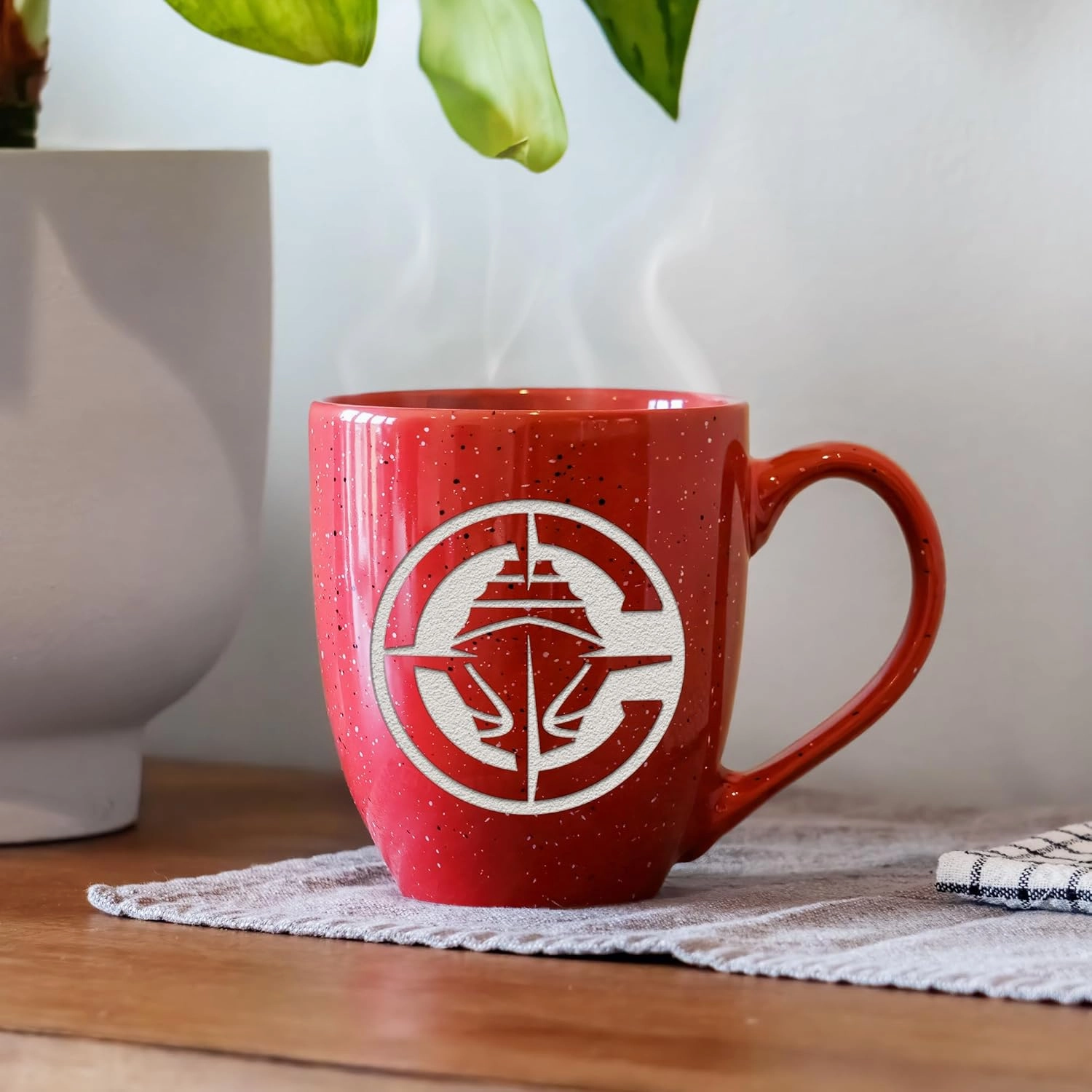 Rico Industries NBA Basketball Alternate 16 oz Team Color Laser Engraved Speckled Ceramic Coffee Mug