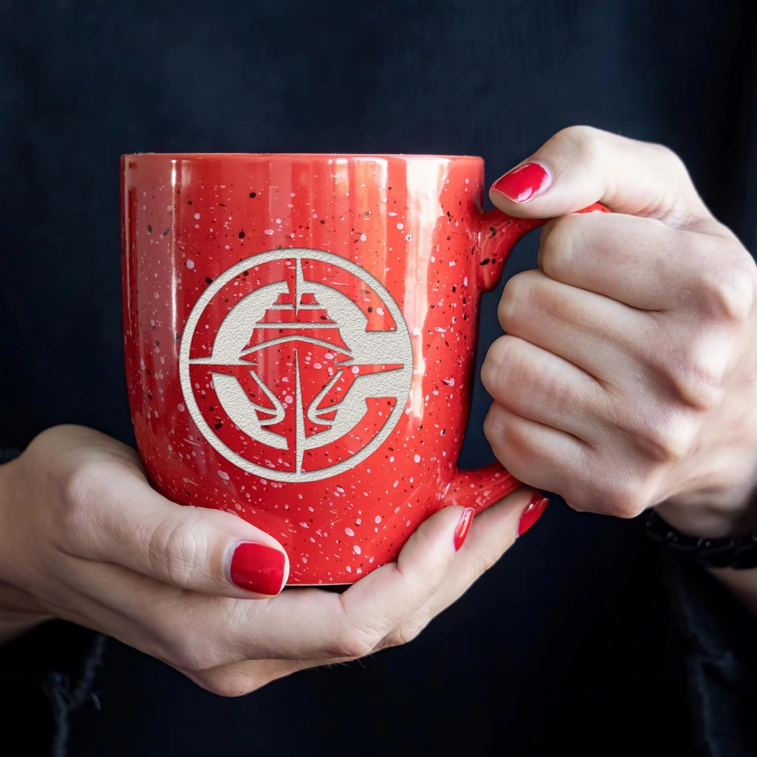 Rico Industries NBA Basketball Alternate 16 oz Team Color Laser Engraved Speckled Ceramic Coffee Mug