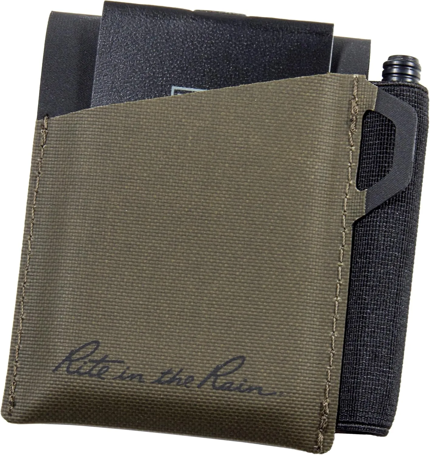 Rite in the Rain Monsoon On-the-Go Wallet, 3 3/8” x 3 ¾”, TPU fabric, Pen Holder (No. C971)