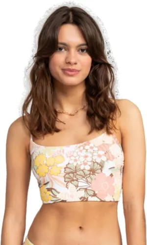 Roxy Women's Standard Playa Paradise Reversible Tank Bikini Top
