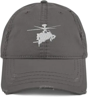 Ruck & Rotor AH-64 Apache Embroidered White Helicopter Hat
