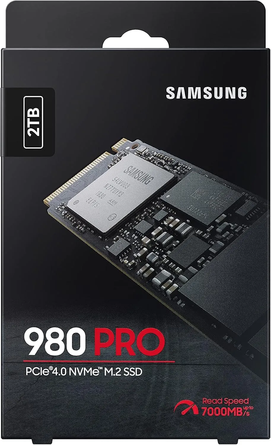 SAMSUNG 980 PRO SSD 2TB PCIe NVMe Gen 4 Gaming M.2 Internal Solid State Drive Memory Card, Maximum Speed, Thermal Control MZ-V8P2T0B/AM