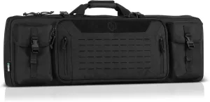 Savior Equipment Urban Warfare Tactical Double Long Gun Bag Case Backpack w/Pistol Handgun Case, Lockable Zipper, Padded Side Carry Strap, Available Length in 36" 42" 46" 51" 55"