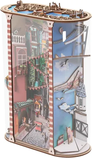 Scenery in Istanbul DIY Book Nook Kit for Adults – Booknook Miniature House Kit, DIY Book Nooks Shelf Insert, Tiny House & Dollhouse Building Kit, DIY Miniature Kit