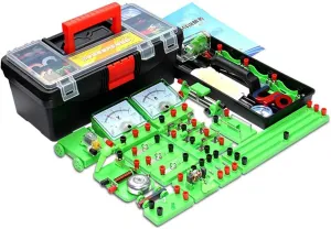 Science Lab Basic Electricity Magnetism Experiment Education Kits, Basic Circuit Physics Electric Circuit Learning Starter Kit for Kids Junior Senior