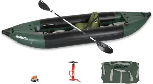 Sea Eagle 350FX Inflatable Explorer 1 Person 11’6” Fishing Kayak Fishing – Fishing, Touring, Camping & Whitewater