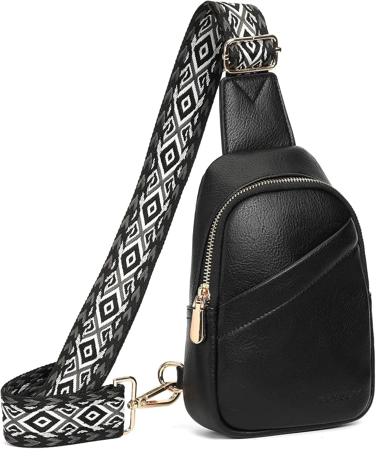 SENDEFN Small Sling Bag for Women, Crossbody Sling Backpack, Casual Chest Bag with Convertible Shoulder Strap