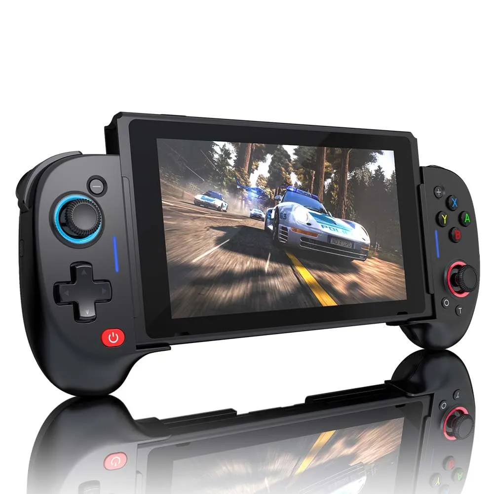 ShanWan Switch Controllers - One-Piece Joypad Replacement Switch OLED, Suitable for Handheld Mode, Adjustable Turbo and Dual Vibration, Ergonomic, 6-Axis Gyro, Compatible Programming Function