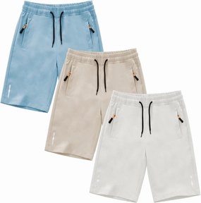 SHOOYING Boys Quick Dry Athletic Shorts Sets
