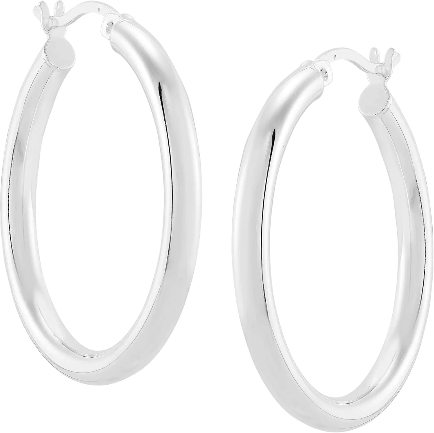 Silpada 'Ringmaster' Hoop Earrings in Sterling Silver