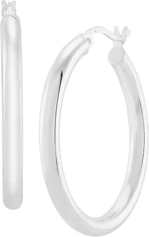 Silpada 'Ringmaster' Hoop Earrings in Sterling Silver