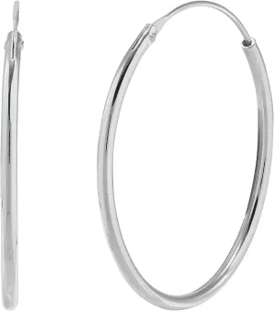 Silpada 'Simple Joy' Hoop Earrings in Sterling Silver