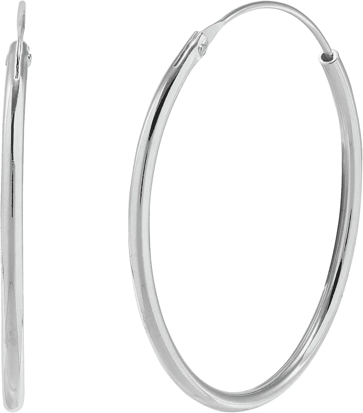 Silpada 'Simple Joy' Hoop Earrings in Sterling Silver