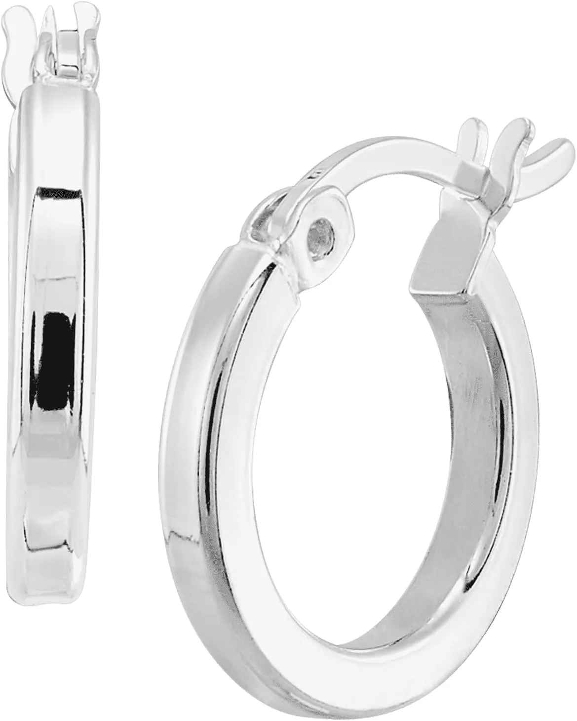 Silpada 'Squared Off' Hoop Earrings in Sterling Silver