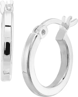 Silpada 'Squared Off' Hoop Earrings in Sterling Silver