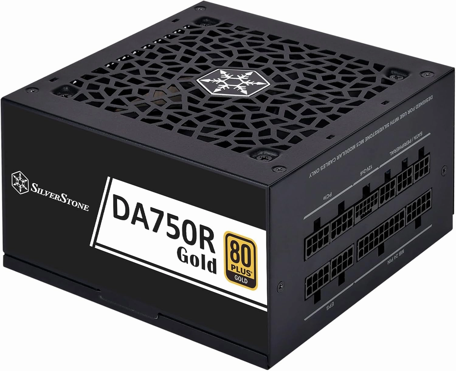 SilverStone Technology DA750R Gold 80 Plus Gold 750W ATX 3.0 & PCIe 5.0 Power Supply, SST-DA750R-GMA (SST-AX0750MCGD-C)